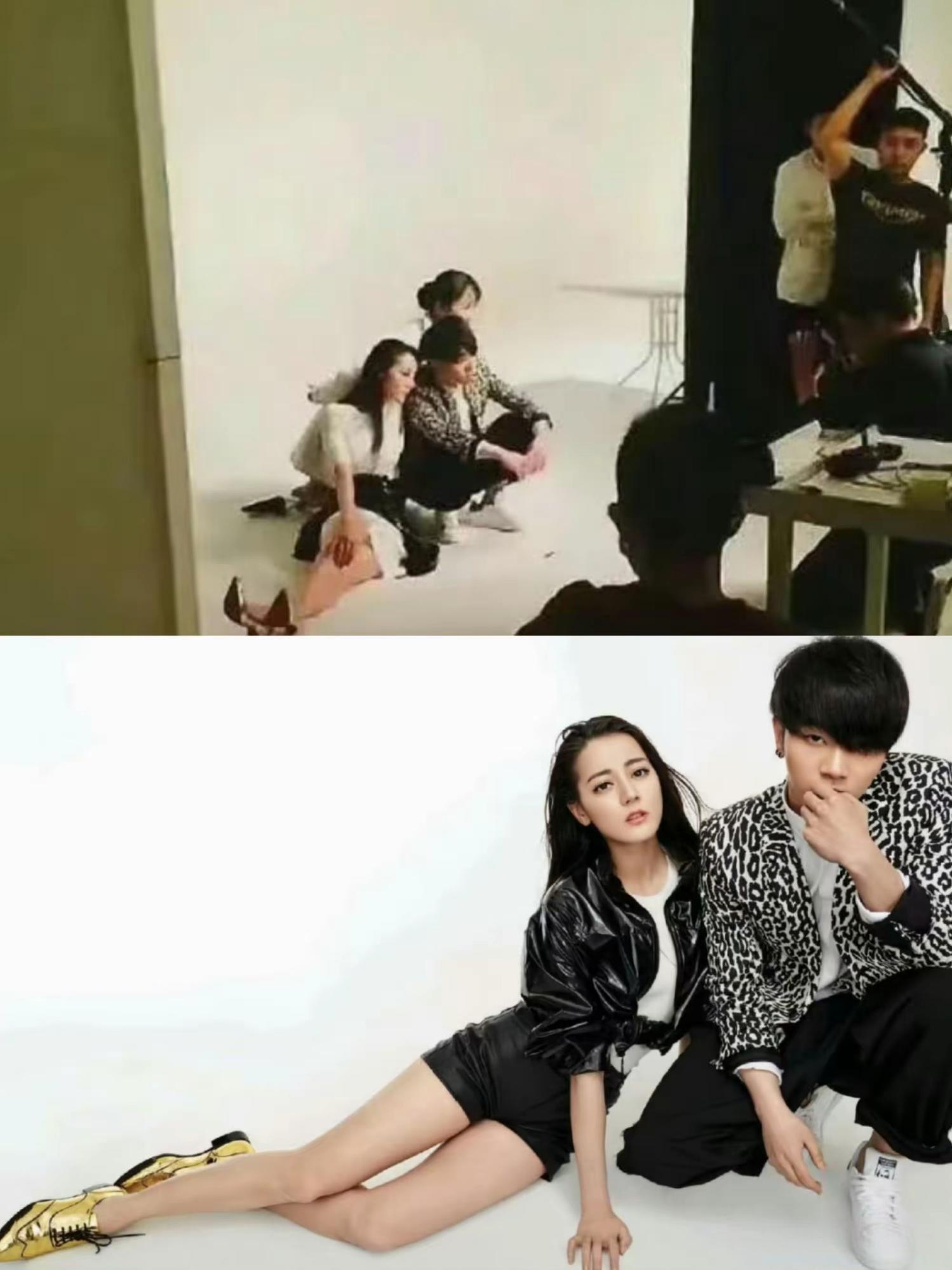 原来当年杨紫和迪丽热巴是一起拍VOGUE杂志的，结果后来只有热巴留下来了。