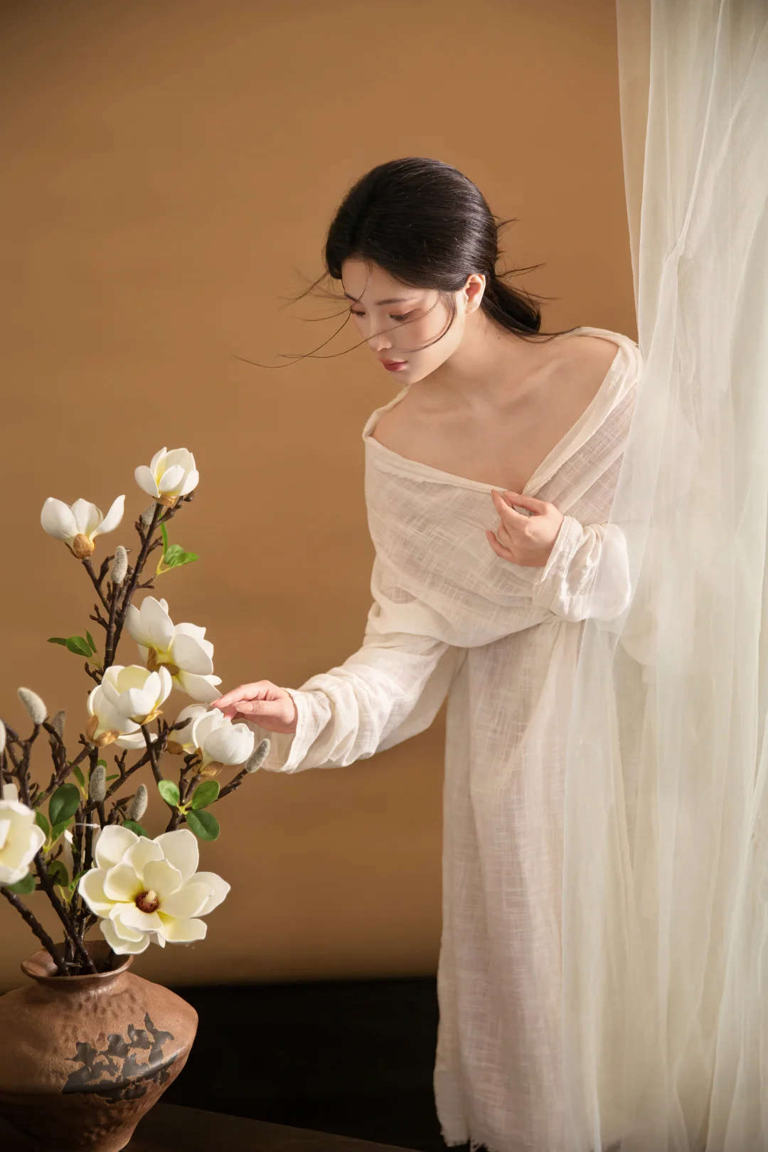 ✨玉兰花少女写真｜是温柔的东方美学呀～