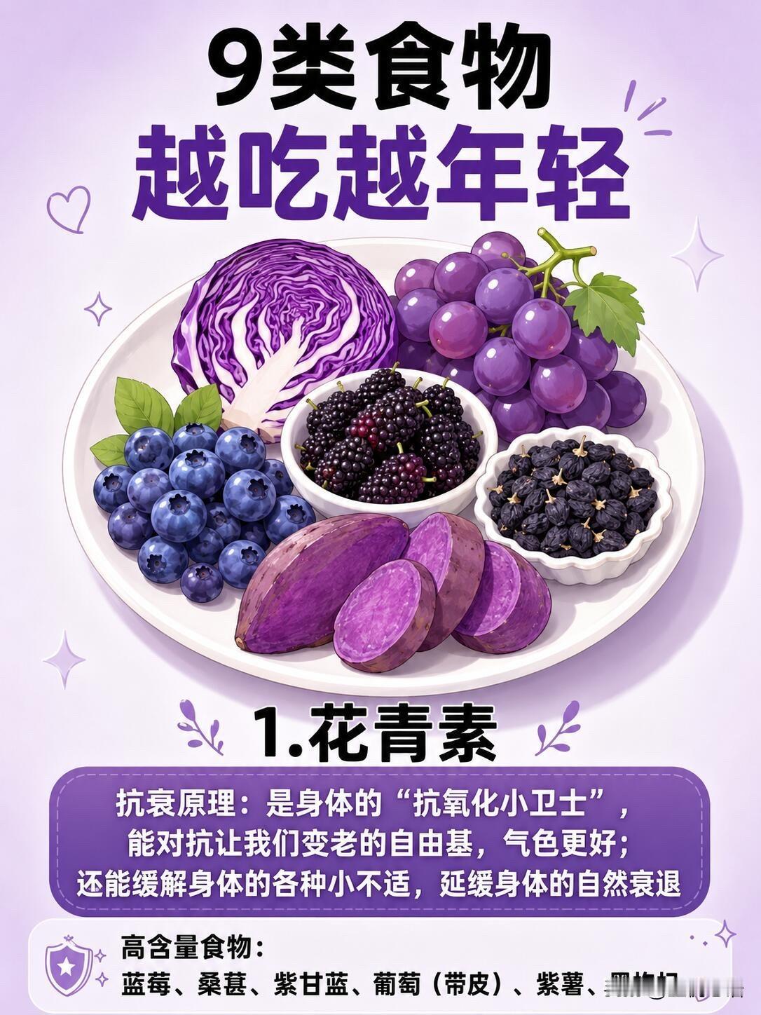 9类抗衰老食物常吃，越吃越显年轻真心觉得女人别乱花钱买护肤品，内在食补才是王