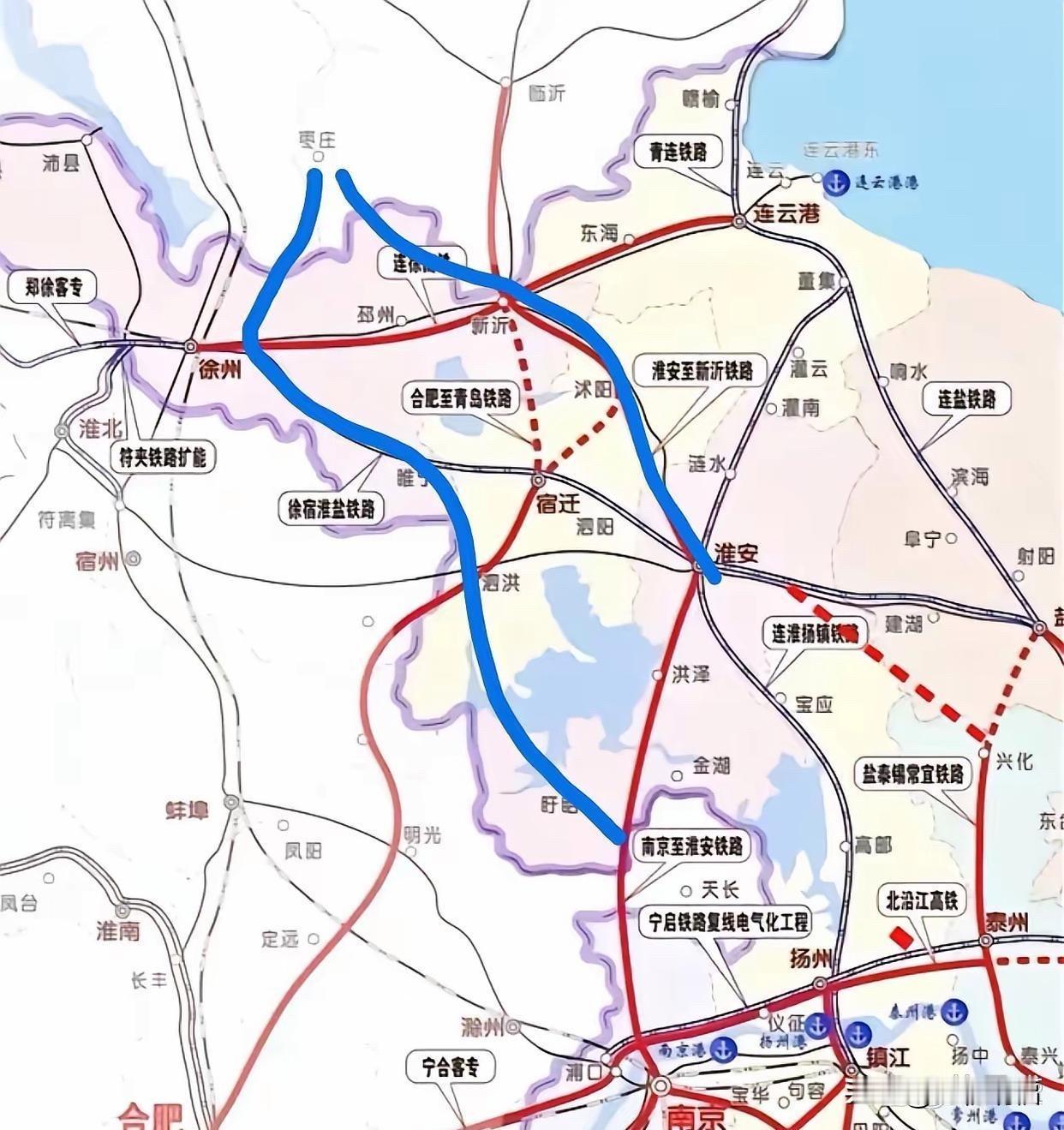 济枣高铁南下线路，山东和徐州出现了明显的分歧。山东方面希望线路走新沂，而徐州则主