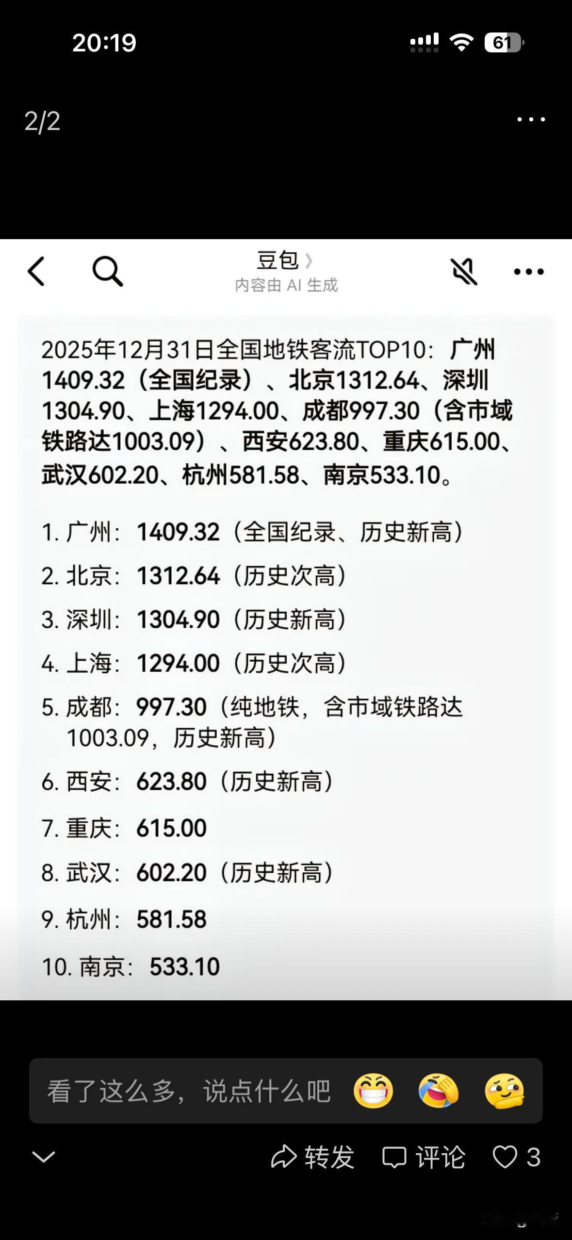 哇，广州地铁太厉害了！昨日广州地铁超1400万人次，全球唯一地铁日客流量超过14