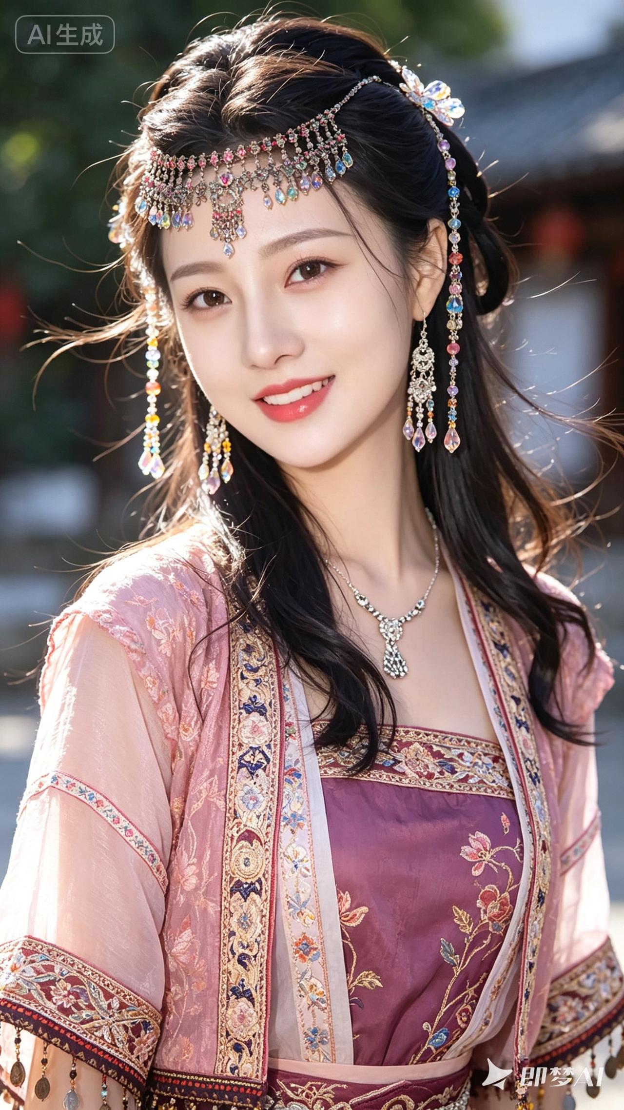 惊艳的汉服造型，古风美少女，梦回古代！