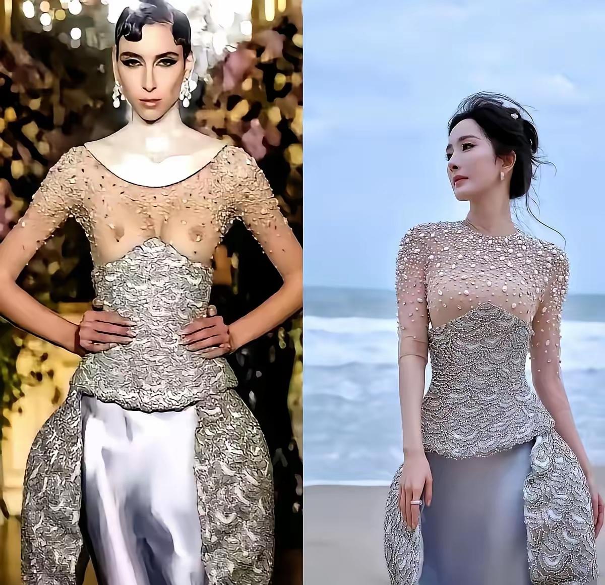 杨幂穿“塑料袋”炸上热搜！这波操作真的越品越有意思。可不是超市装菜的塑料