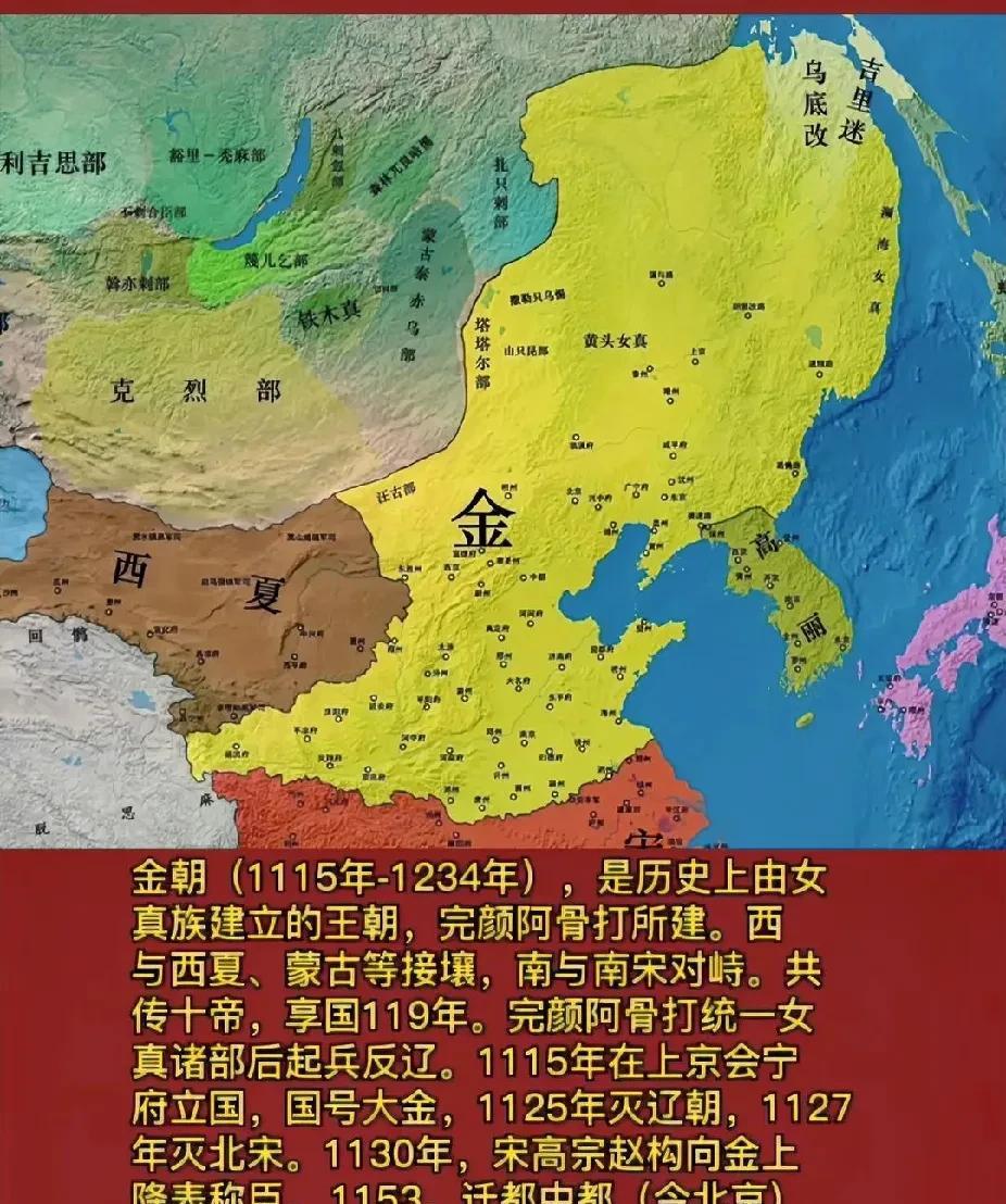 金军起初不过2500余人，10年不到就灭了号称百万大军的辽国，只能说金军战斗力太