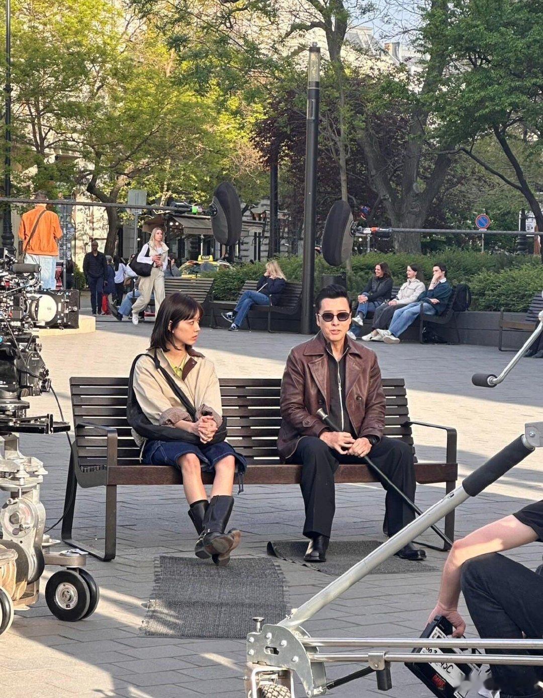 甄子丹新片《凯恩传》拍摄中，能看清楚对戏的女演员是谁吗？故事聚焦于正传第四部后的