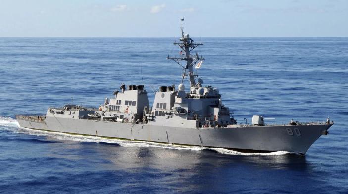 美国对台军售的军火船刚离港，眼看就要漂到台湾，这船装的不是普通货物，是往中国主权