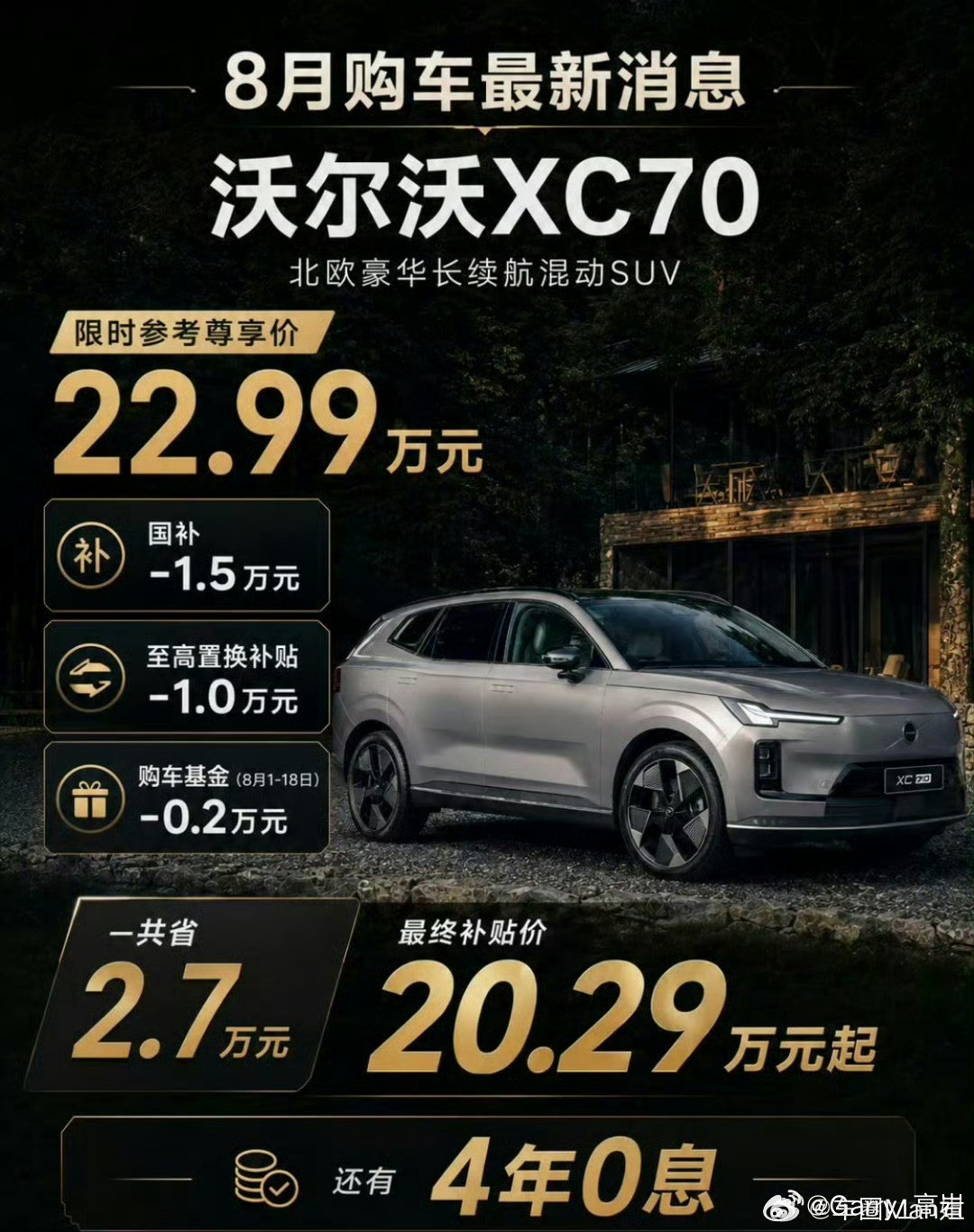 沃尔沃S90价格大幅跳水这都不是跳水了，这比蹦极还刺激啊！