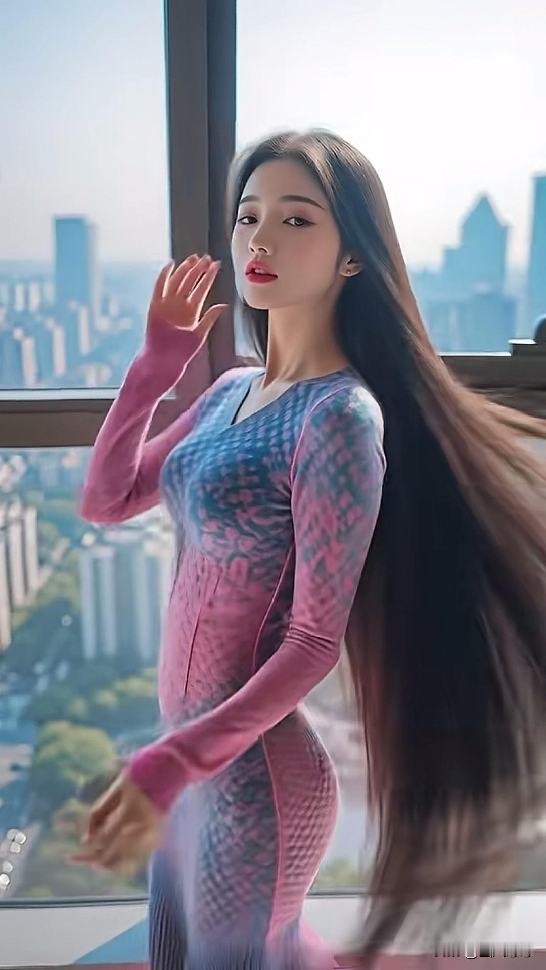 不止是秀发飘逸的灵动之美，还有心境素简的极致之韵。（网图侵删）