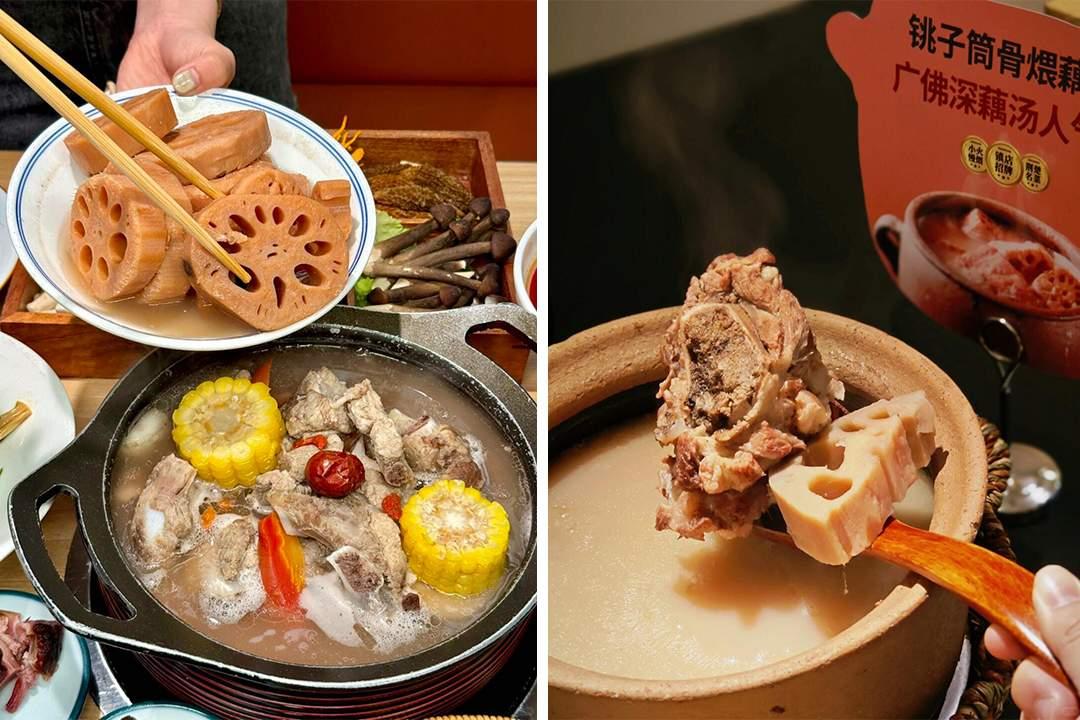 到了武汉怎么能不品尝一下武汉的经典家常菜——藕汤呢？藕汤是我冬日来武汉必须品