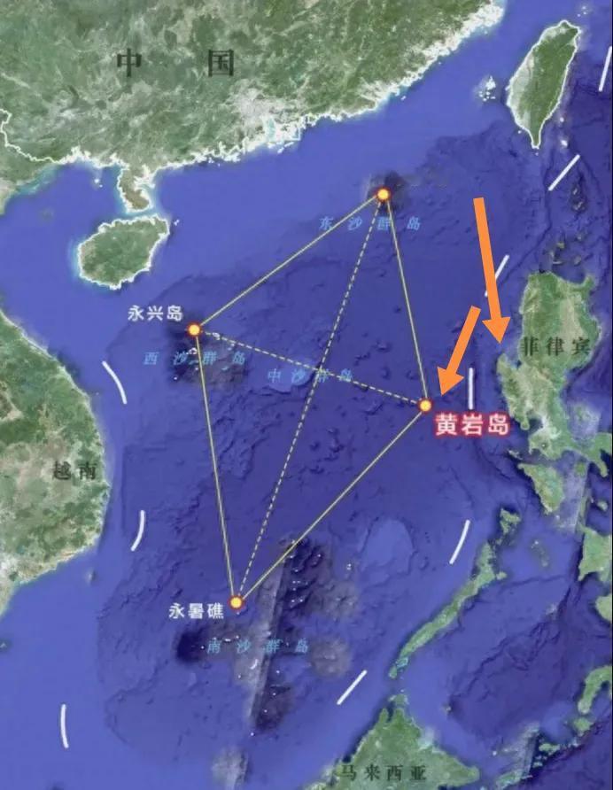 我南海黄岩岛就是“北沙群岛”距离菲律宾最大的军港苏比克湾约200公里。