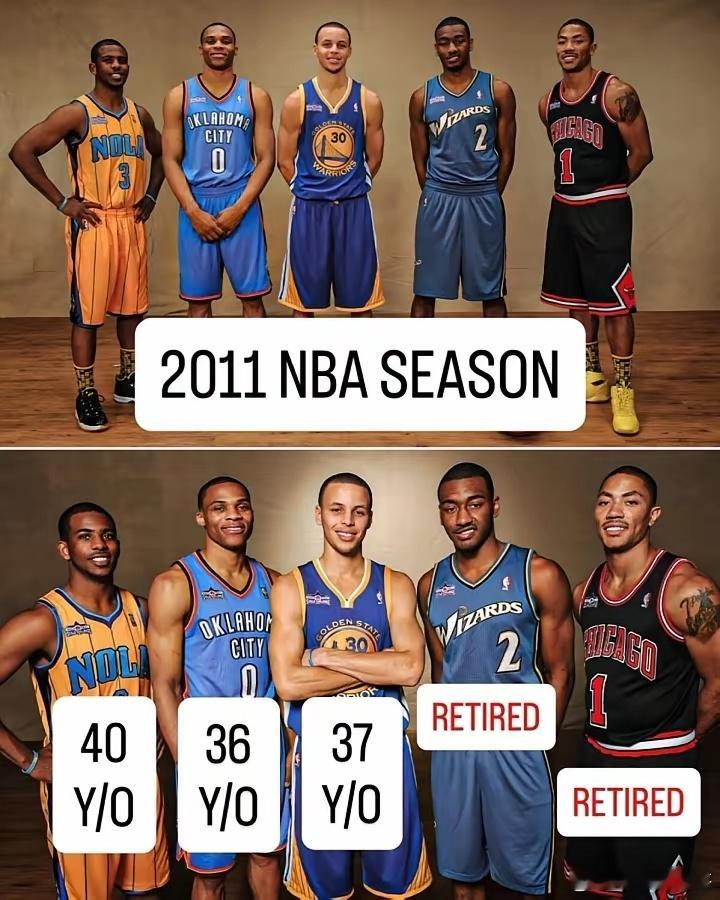 2011年时，谁能想到这5人中最出色的会是库里？​保罗今年快船替补，360万老将