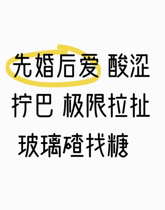20本先婚后爱 小说 追妻火葬场