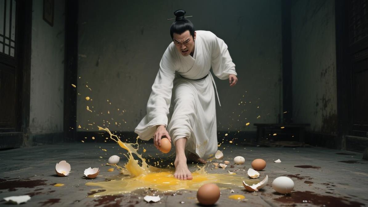 堂堂名士被鸡蛋气到跳脚？摔砸踩嚼全用上，这场“人蛋大战”太上头！在魏晋名士