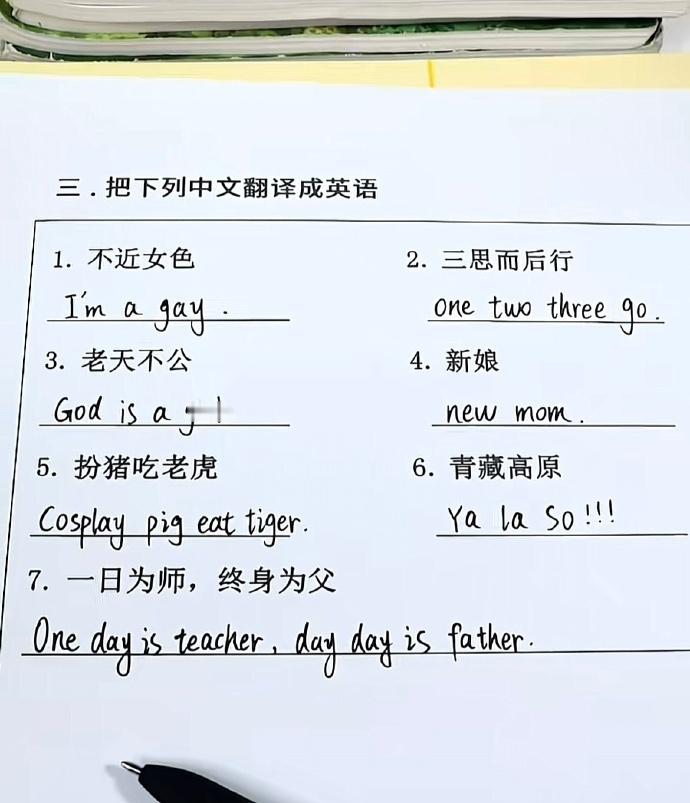 人民能看懂的英语才是好英语！怎么不算翻译奇才呢​​​