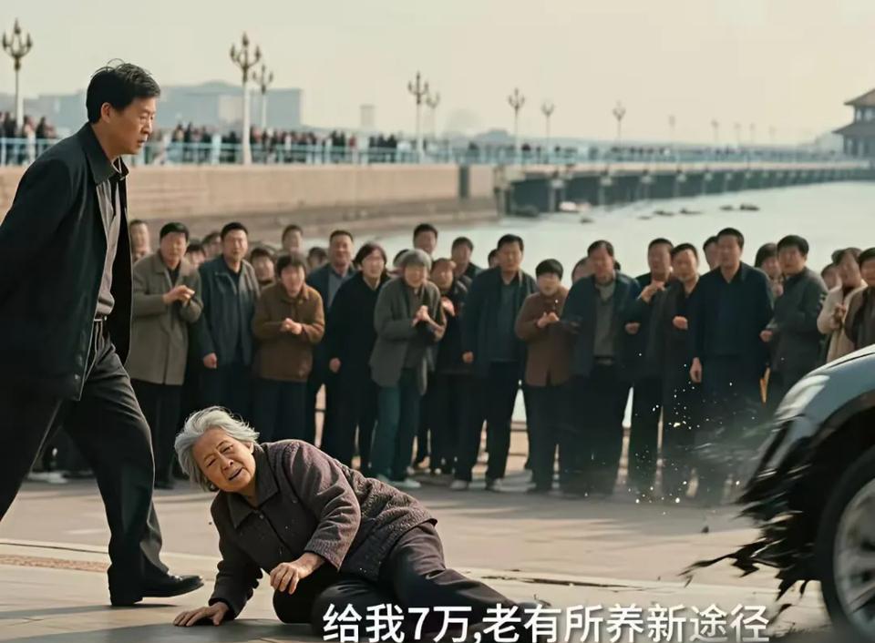 以后走路要小心了，要和前后面的人“保持安全距离”，不然一不小心得赔7万！！事情