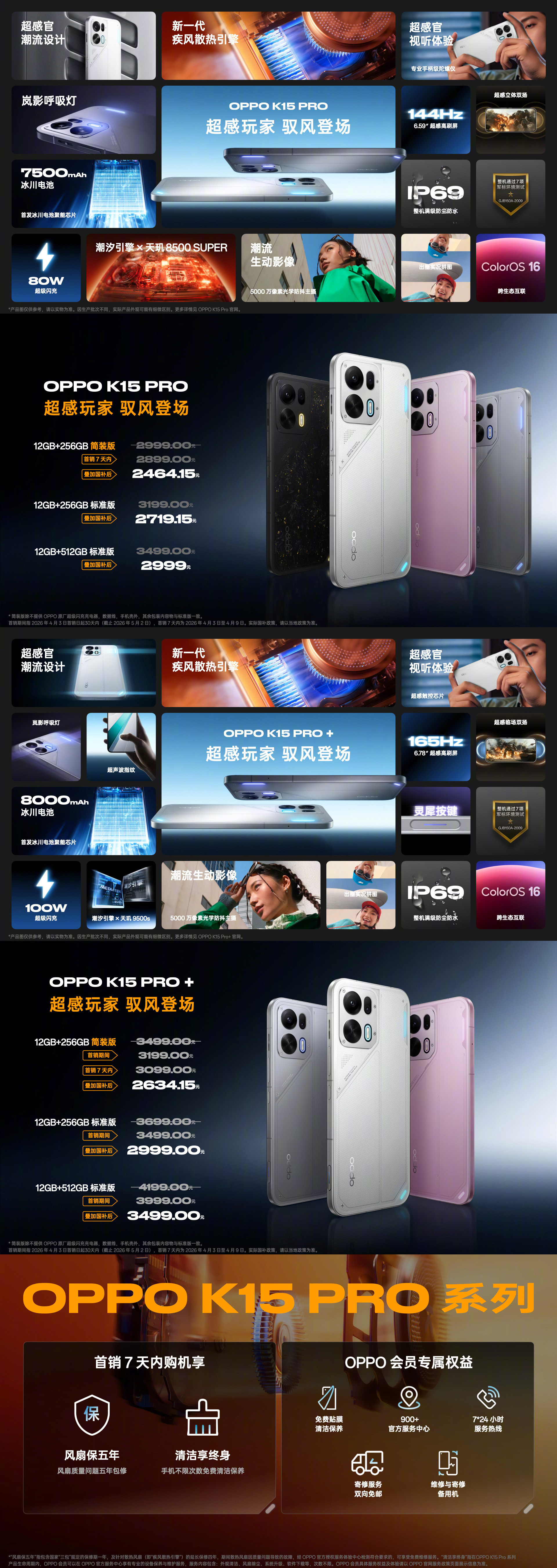 OPPOK15Pro系列已经发布了，给大伙简单汇总一下～OPPOK15
