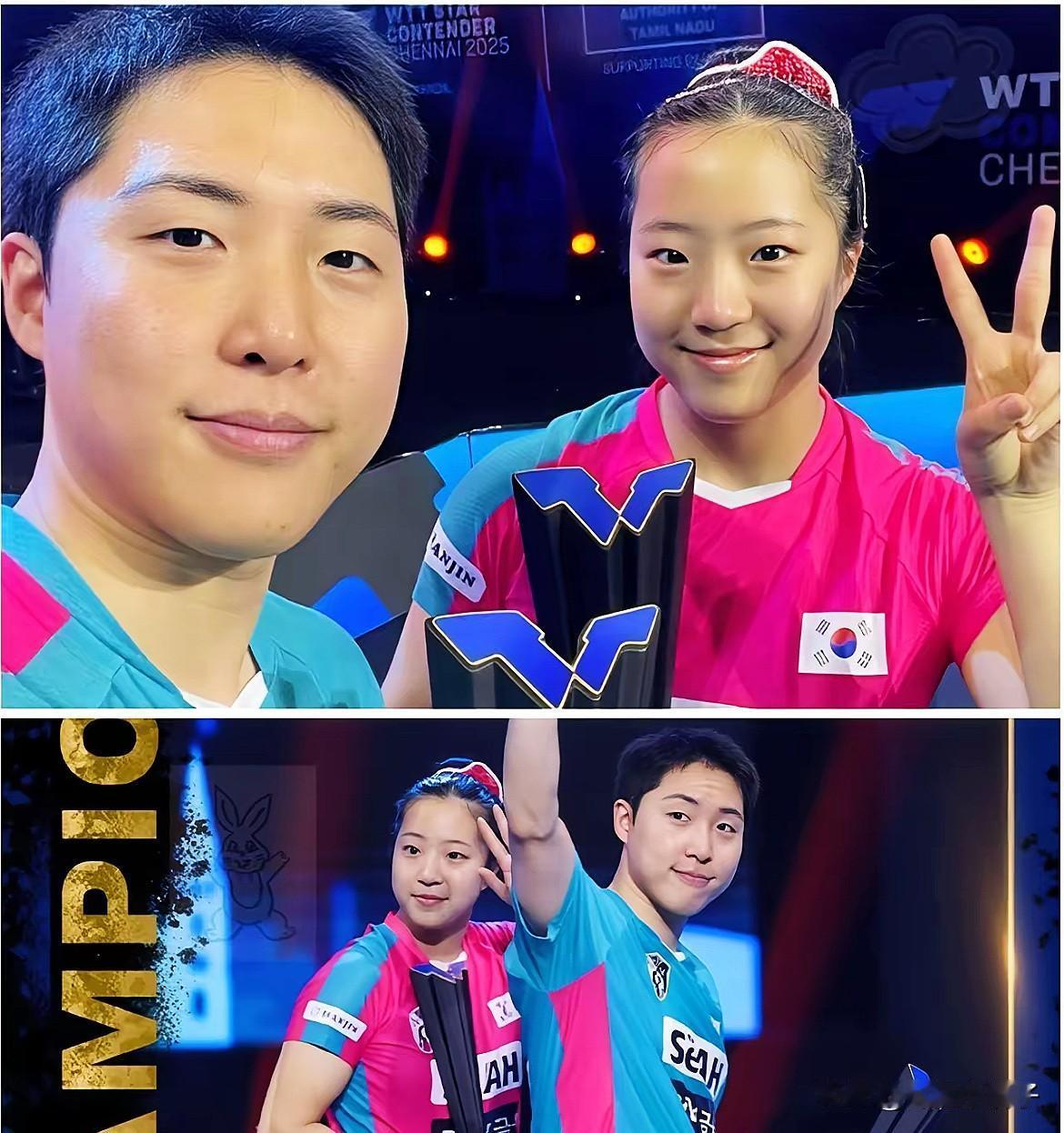 夺冠了竟然是一张“冷漠脸”？换做别人早跳桌子上吼了，但这俩韩国选手，安静得有