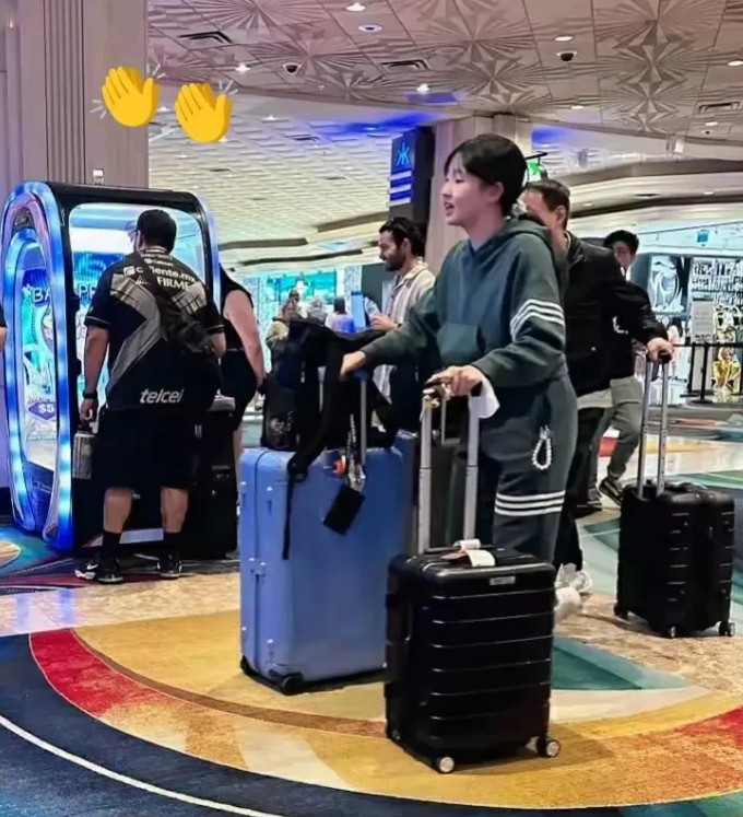 为了省钱，张本一家今天中午才赶到美国。张本美和放下行李就是训练场练球了。这