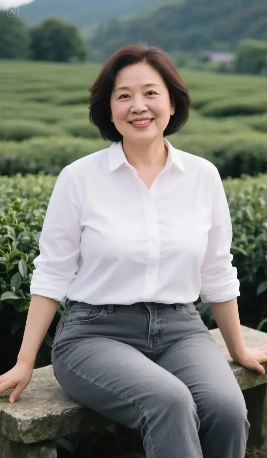 自带光环的60后大妈谁说六十岁就没魅力？皮肤紧致有光泽，穿搭时髦又有品味，往