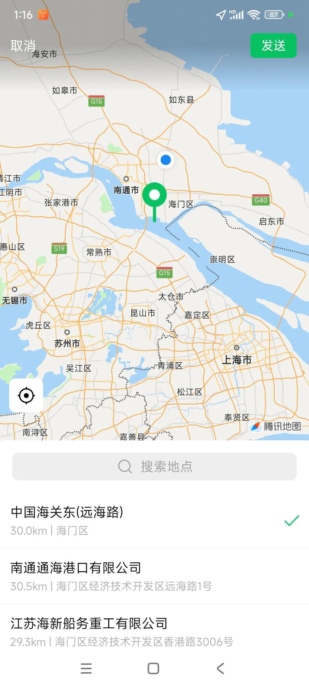 为什么当年南通到苏州没有开工建设铁路？我们来看一下地图，南通市在长江的北面，张