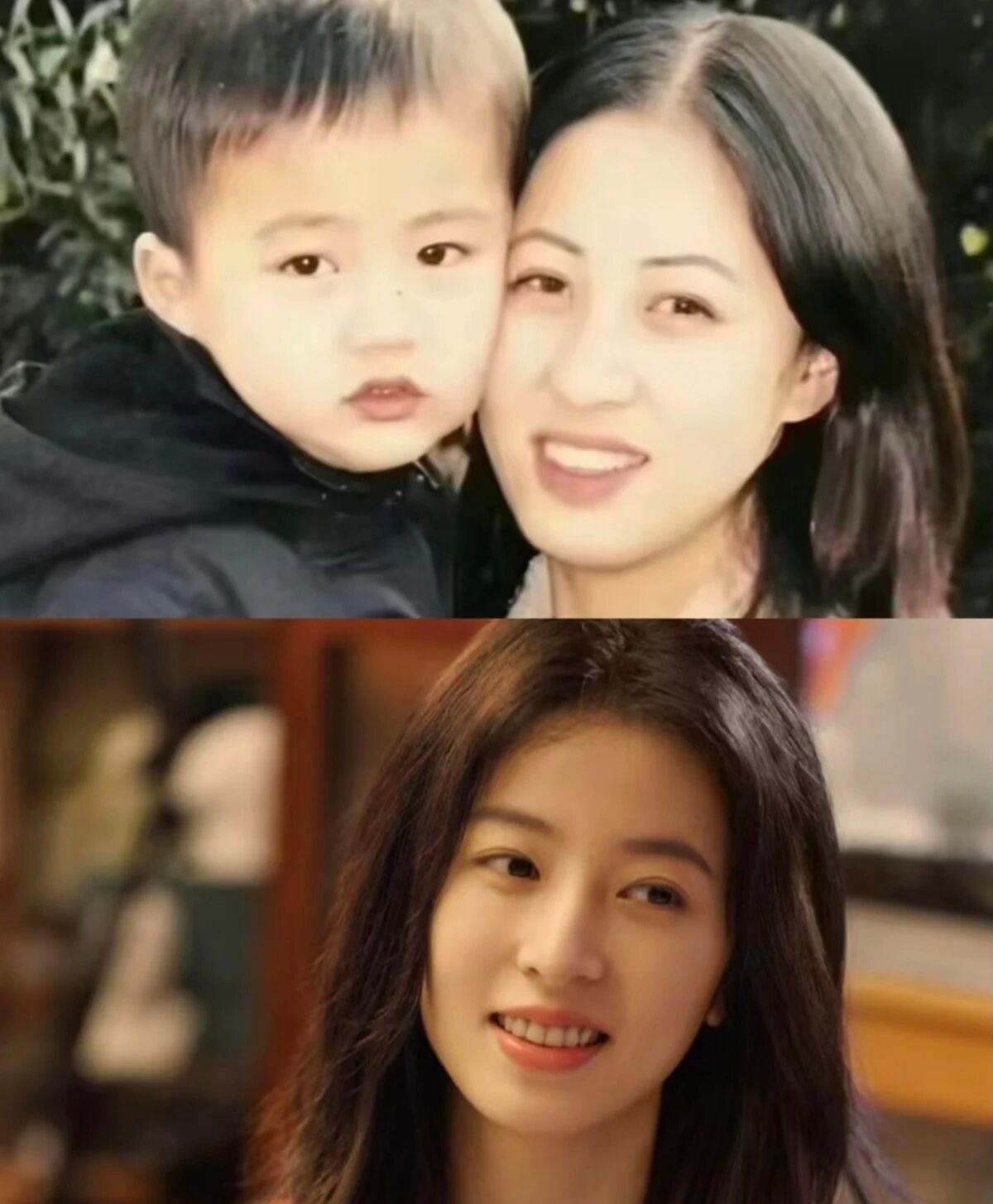 终于知道张凌赫为什么这么帅了原来他妈妈长得这么漂亮！五官大气温婉，眉眼间神似