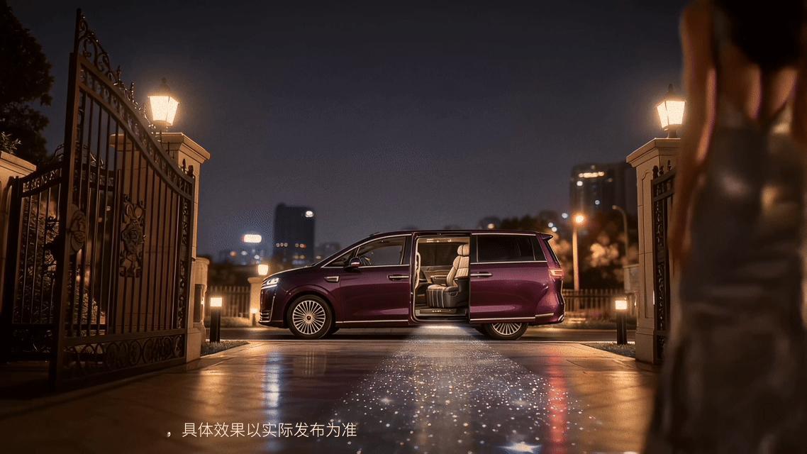 上车像走红毯是什么体验网传鸿蒙智行的车灯黑科技又升级了！智界V9的侧向互动迎宾光