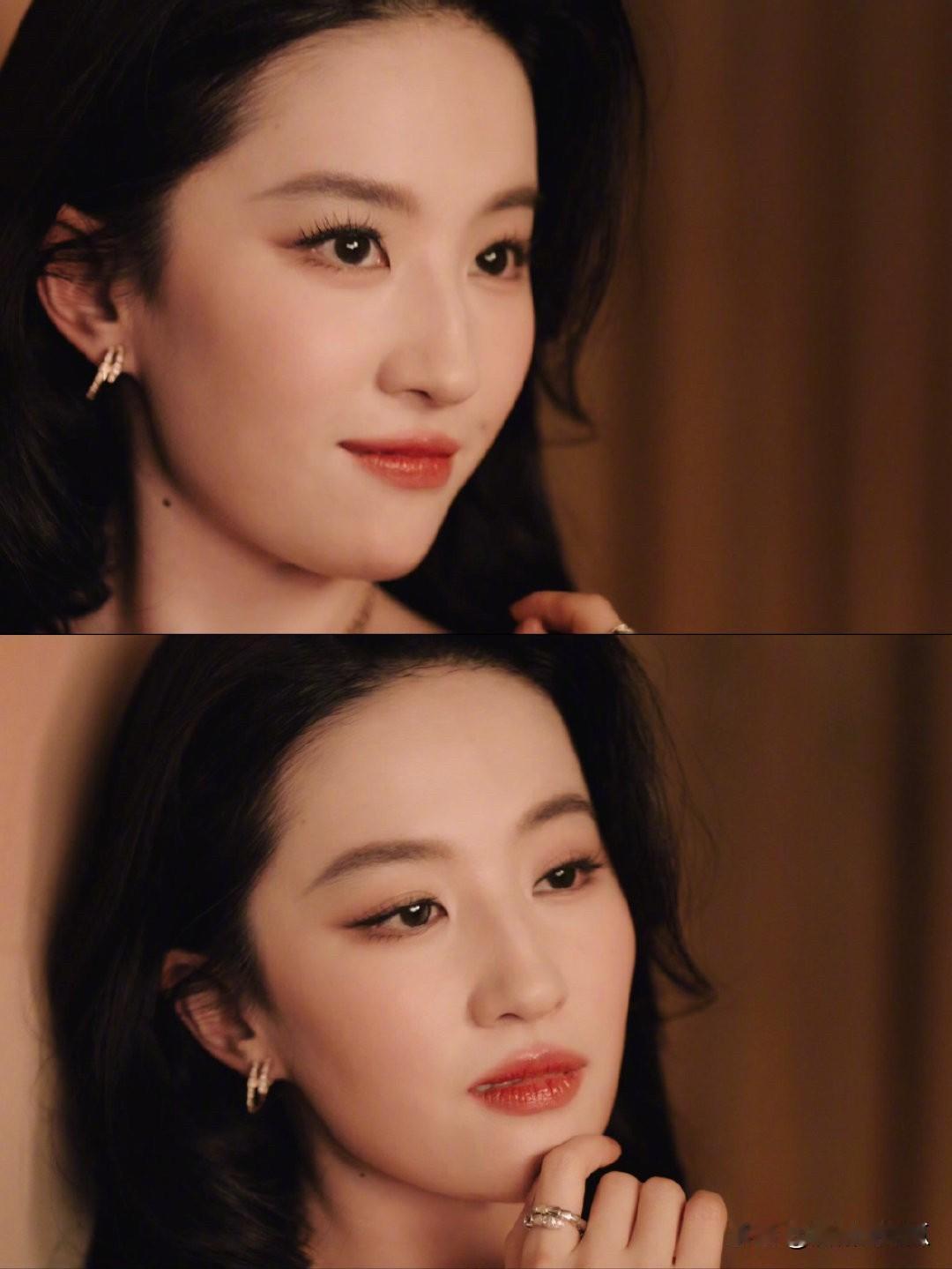 宝格丽真的怕了这次刘亦菲头发都干脆不做造型了，管它什么盘发更能突出珠宝之类的在