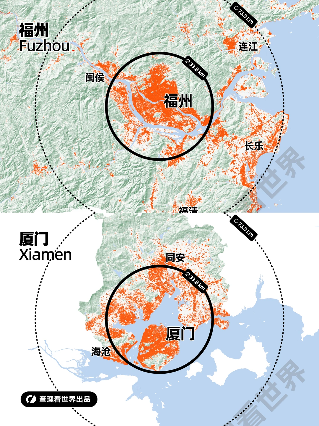 福州VS厦门，山海之间的两种城建逻辑