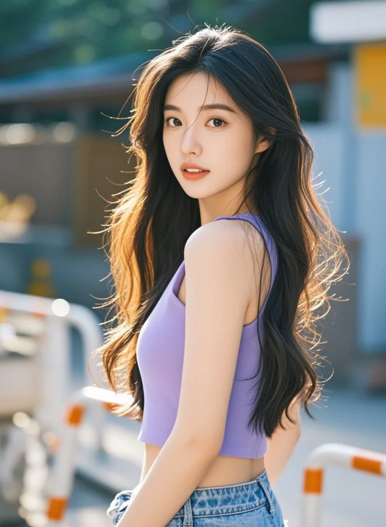 颜值刺客！美女小姐姐的生图直出，滤镜都失业了