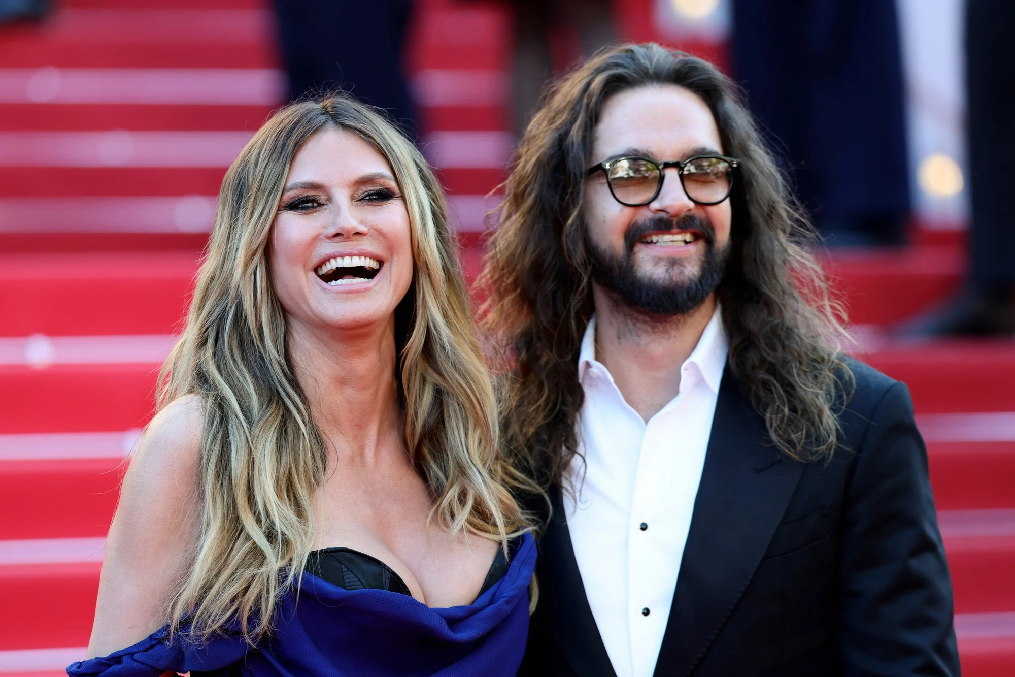 HeidiKlum和丈夫TomKaulitz20日戛纳电影节2026Ca