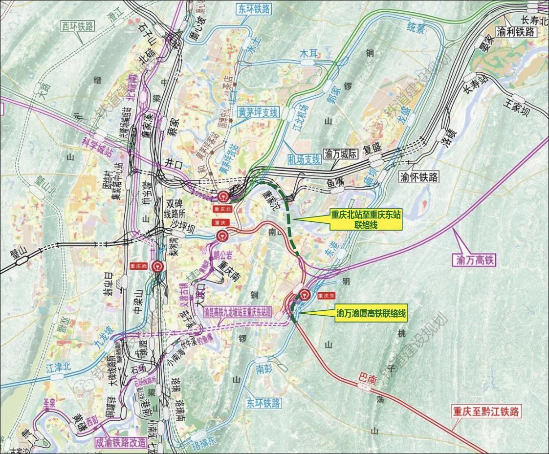 什么时候，长株潭的高铁枢纽也能和重庆一样，实现互联互通！长株潭目前有长沙南、长