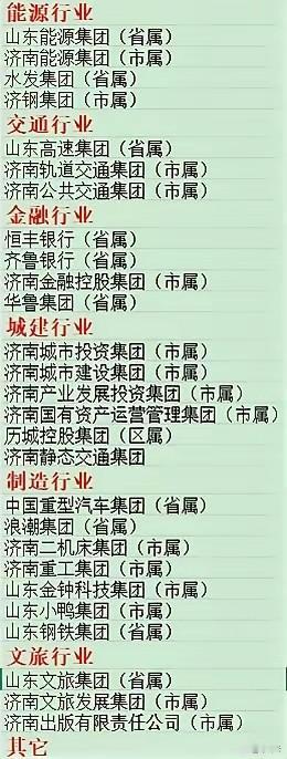山东济南最好的30家央国企汇总合集！亮亮牌，这不比青岛差啊。知名企业有山东能源集