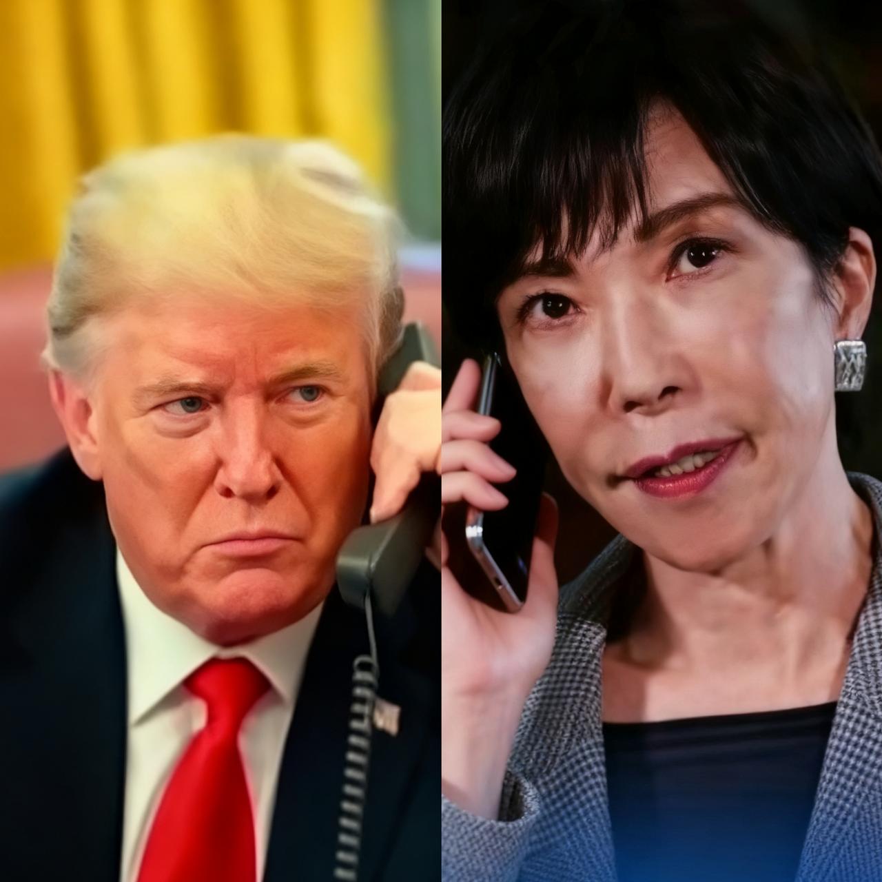 特朗普都急了紧急给高市早苗打电话，停止她的的激进言论，别在妄想抱着美国的大腿