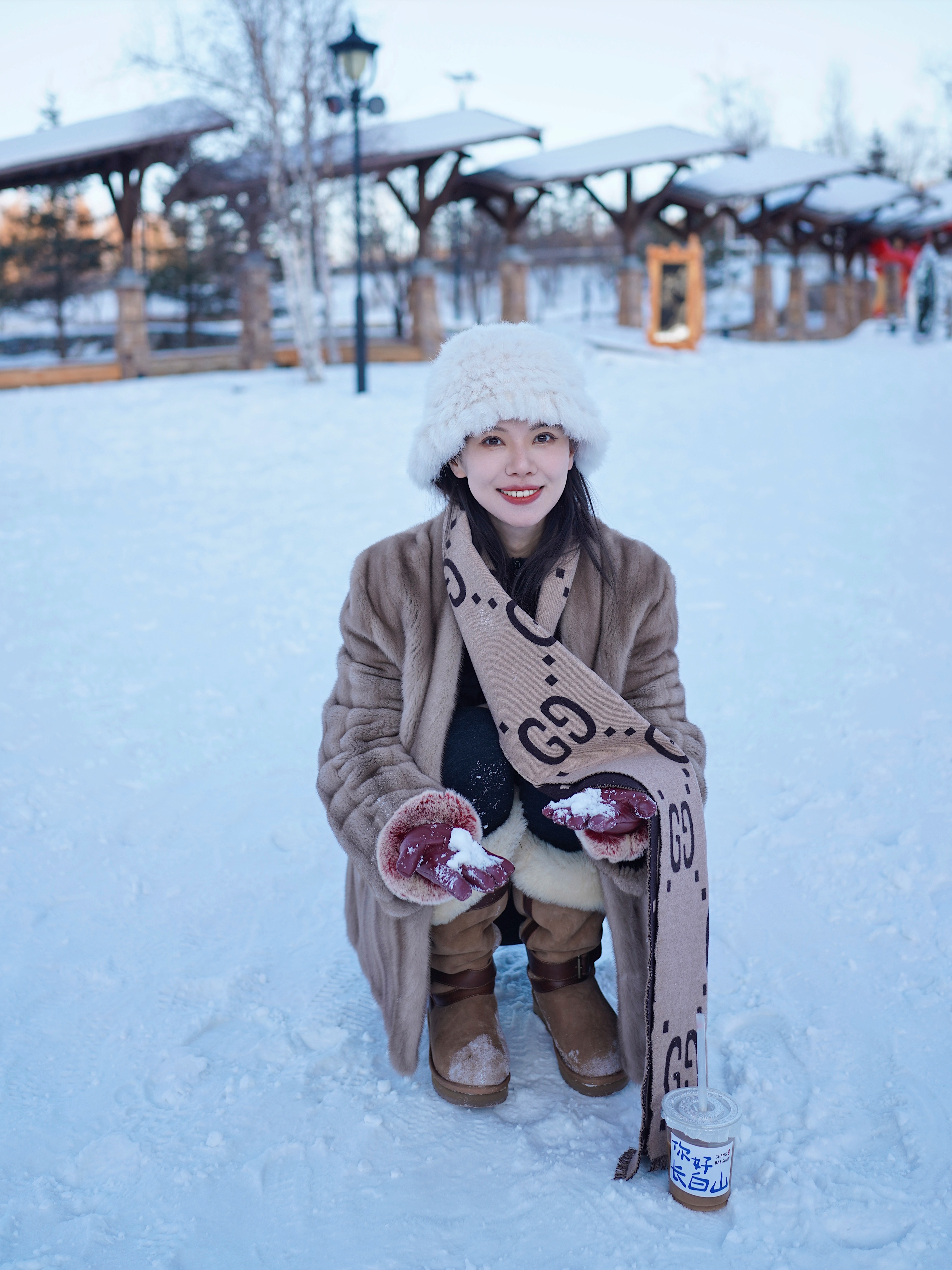 喜欢踩雪☃️今天穿什么