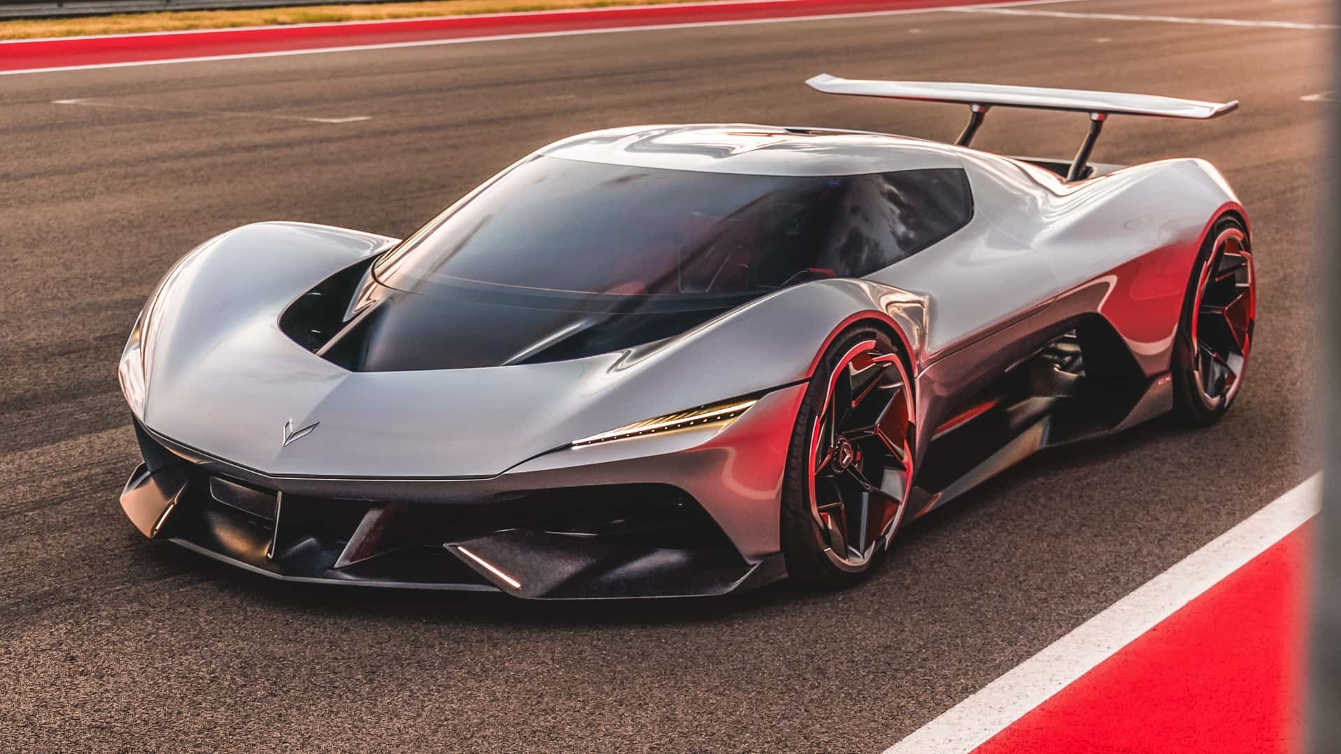 CorvetteCX概念车首发，设计灵感源自战斗机，采用纯电驱动，四电机输出2