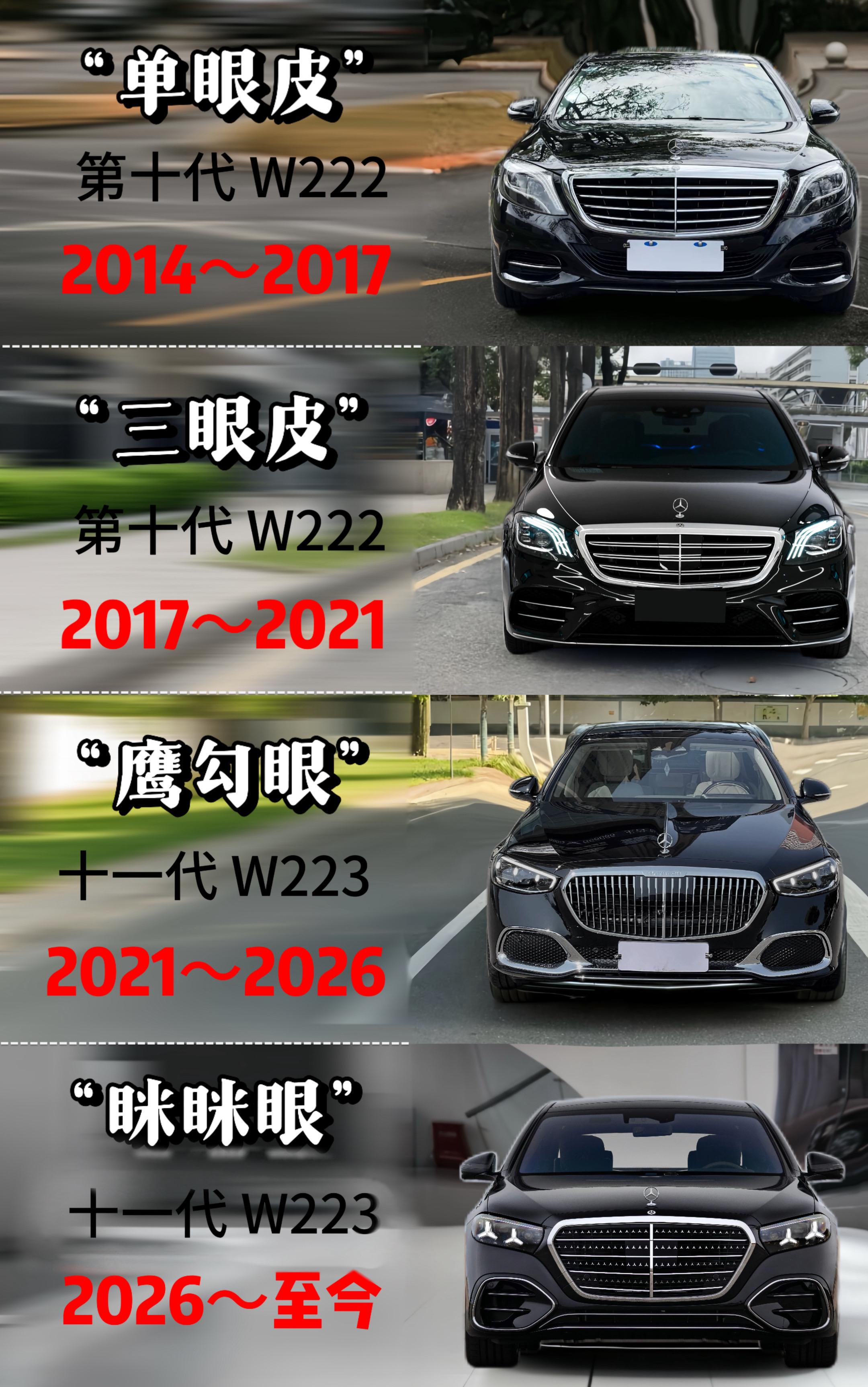 奔驰S四款盘点 | 你是哪款车主？