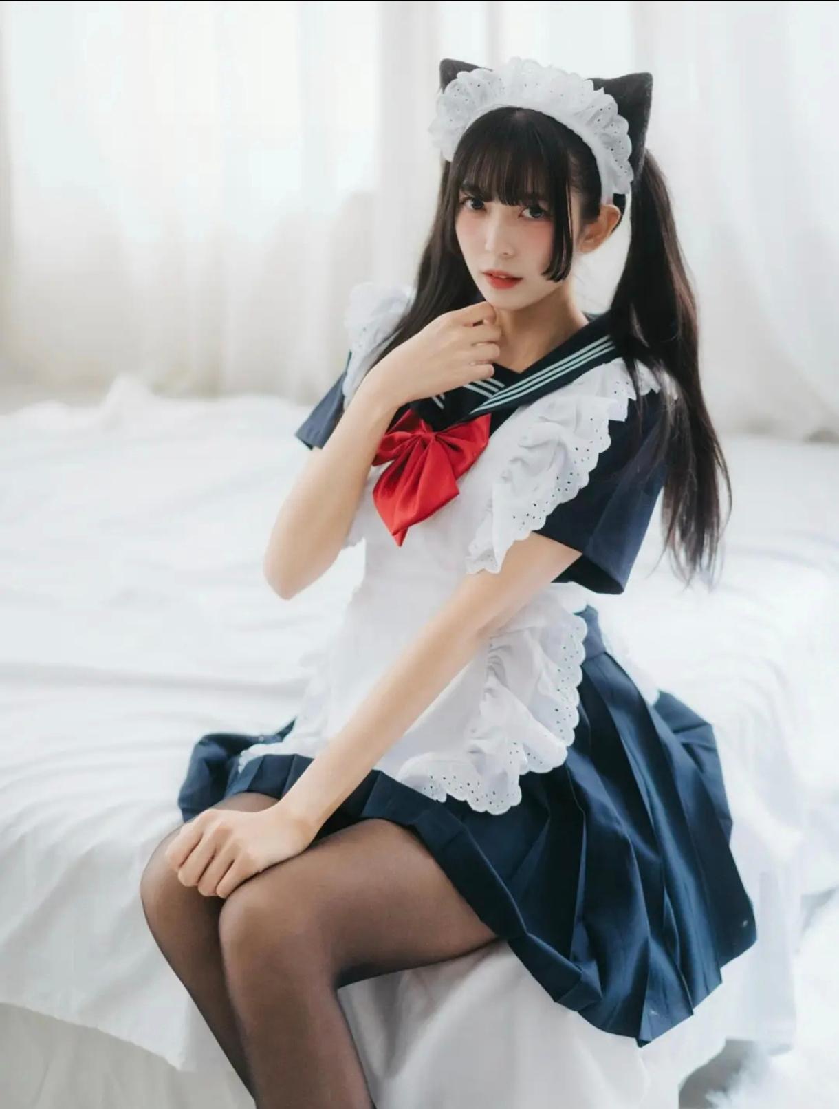 软乎乎的蕾丝边，把甜妹感拉满，可爱的小姐姐！可爱随拍美照共分享水手服