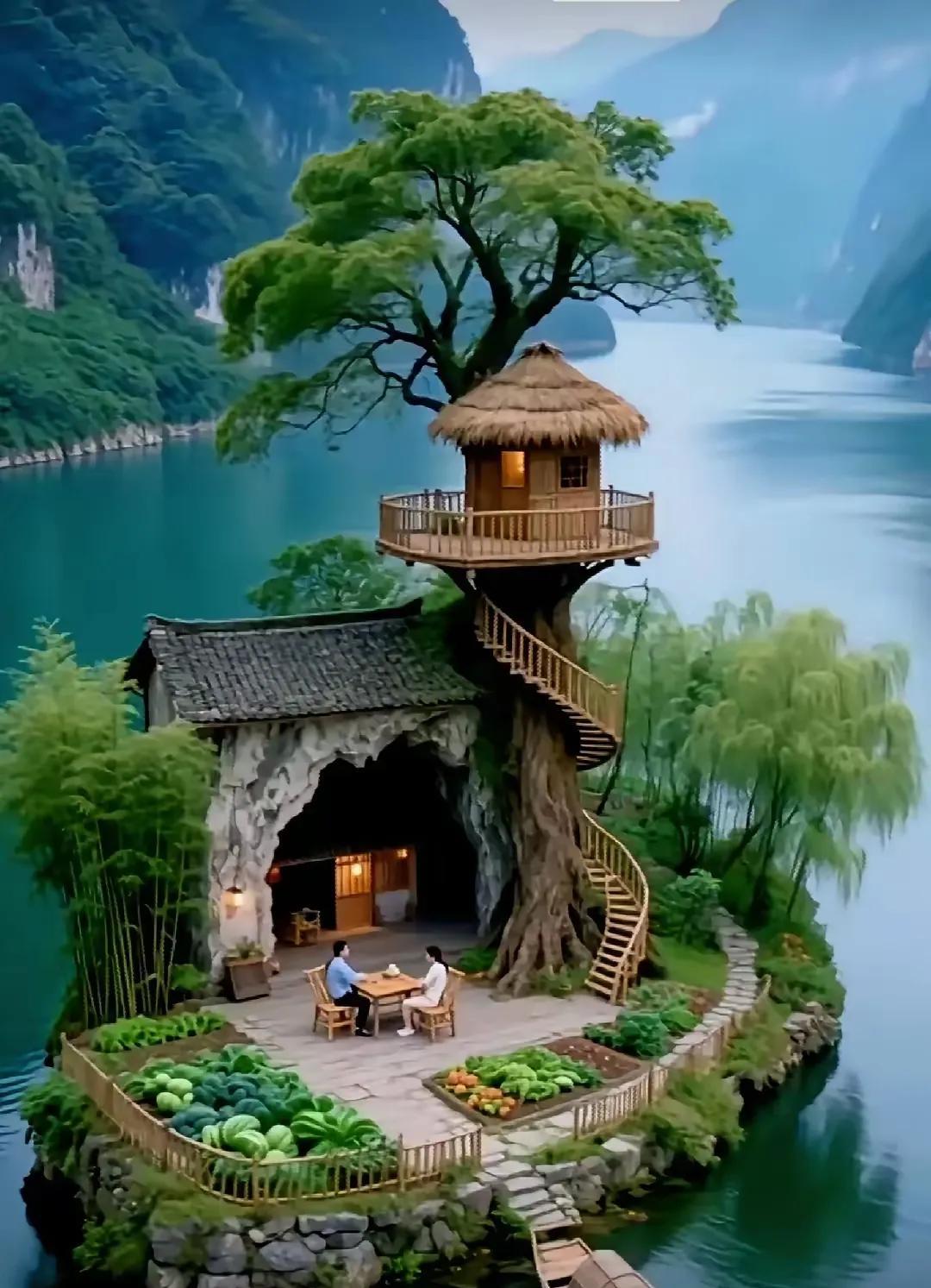 这地方环境优雅景色宜人唯一的缺点是住这儿太寂寞了周围连个邻居都没有[捂脸哭]