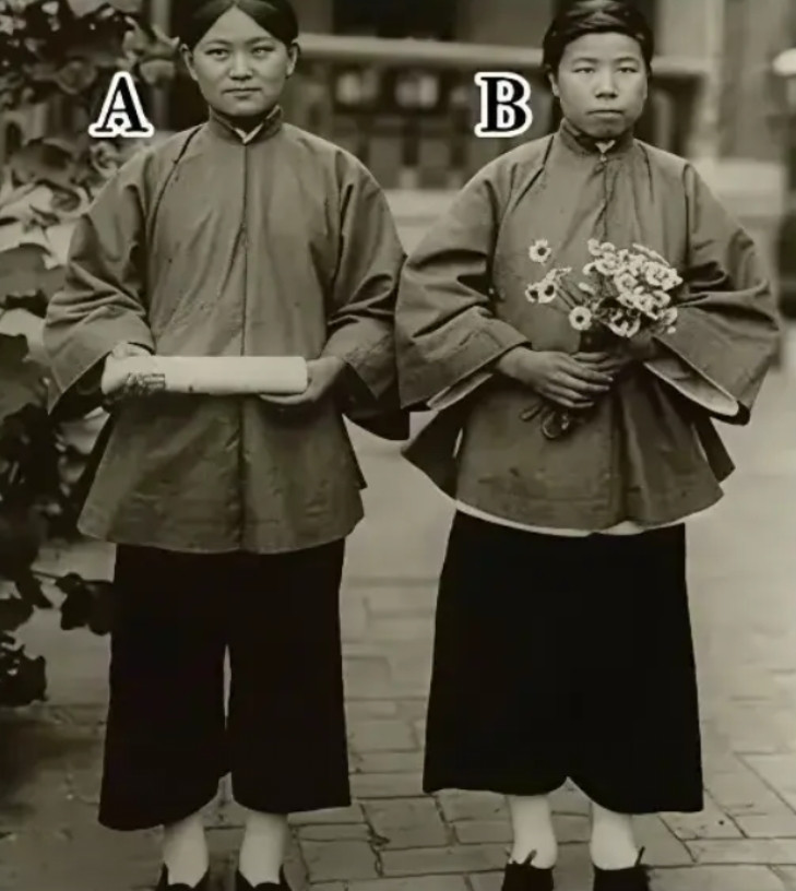 一个是小姐，一个是丫鬟问题是怎么分辨？哪是小姐哪个是丫鬟？