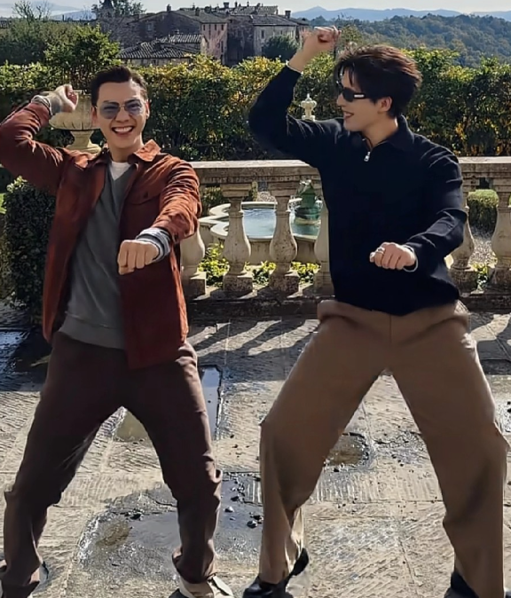 以前觉得陈伟霆戴墨镜好看现在，真心觉得王安宇更有星相，特别是墨镜一戴，简直就是