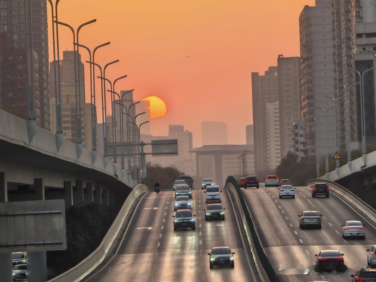 夕阳下的西安真美西安西安美景图西安城市美景西安夕阳美景