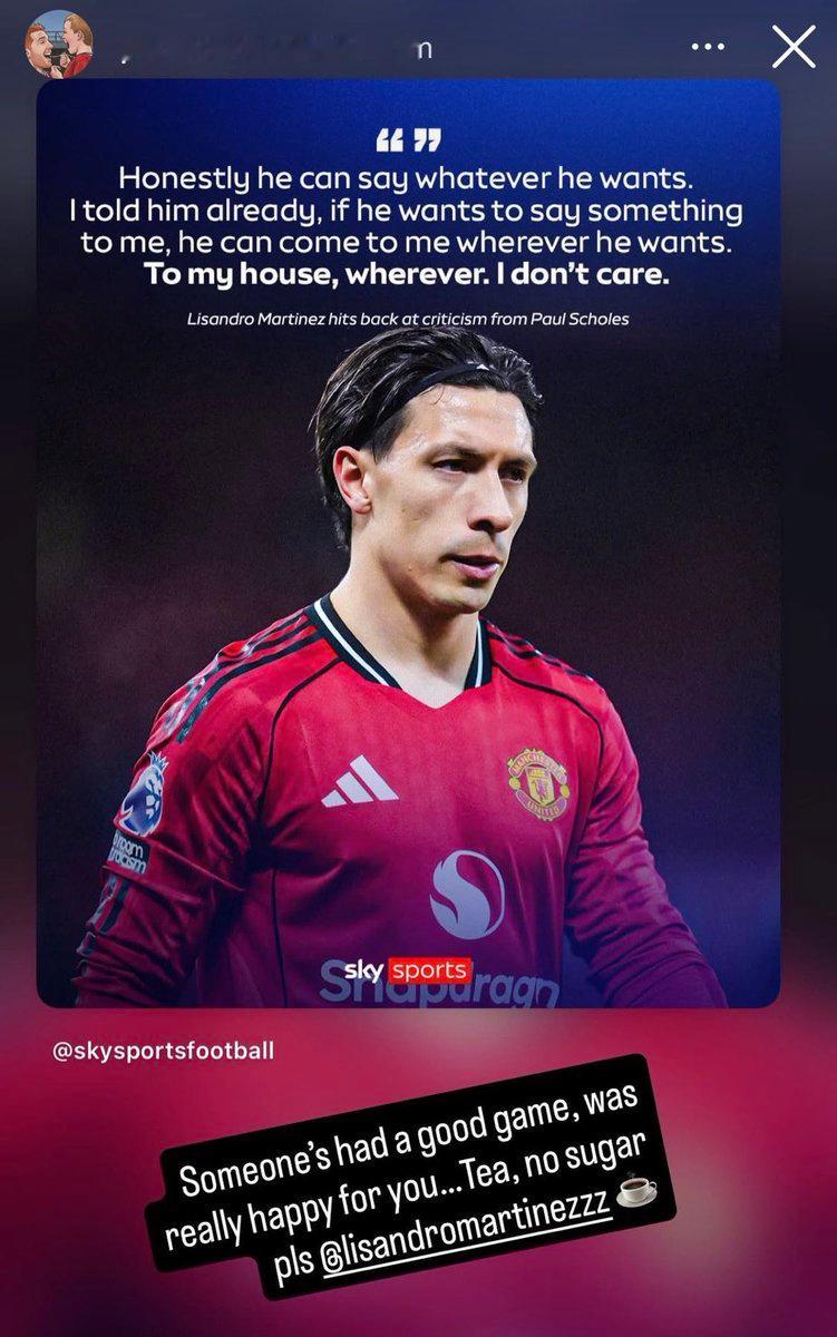 斯科尔斯ins回应利马此前对他的话“说实话，斯尔科斯想说什么都行，我已经告诉他，