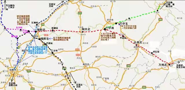 其实绵巴达万铁路通道正好可以完善川北区域铁路空白，可以把绵阳和达州的铁路交通网络