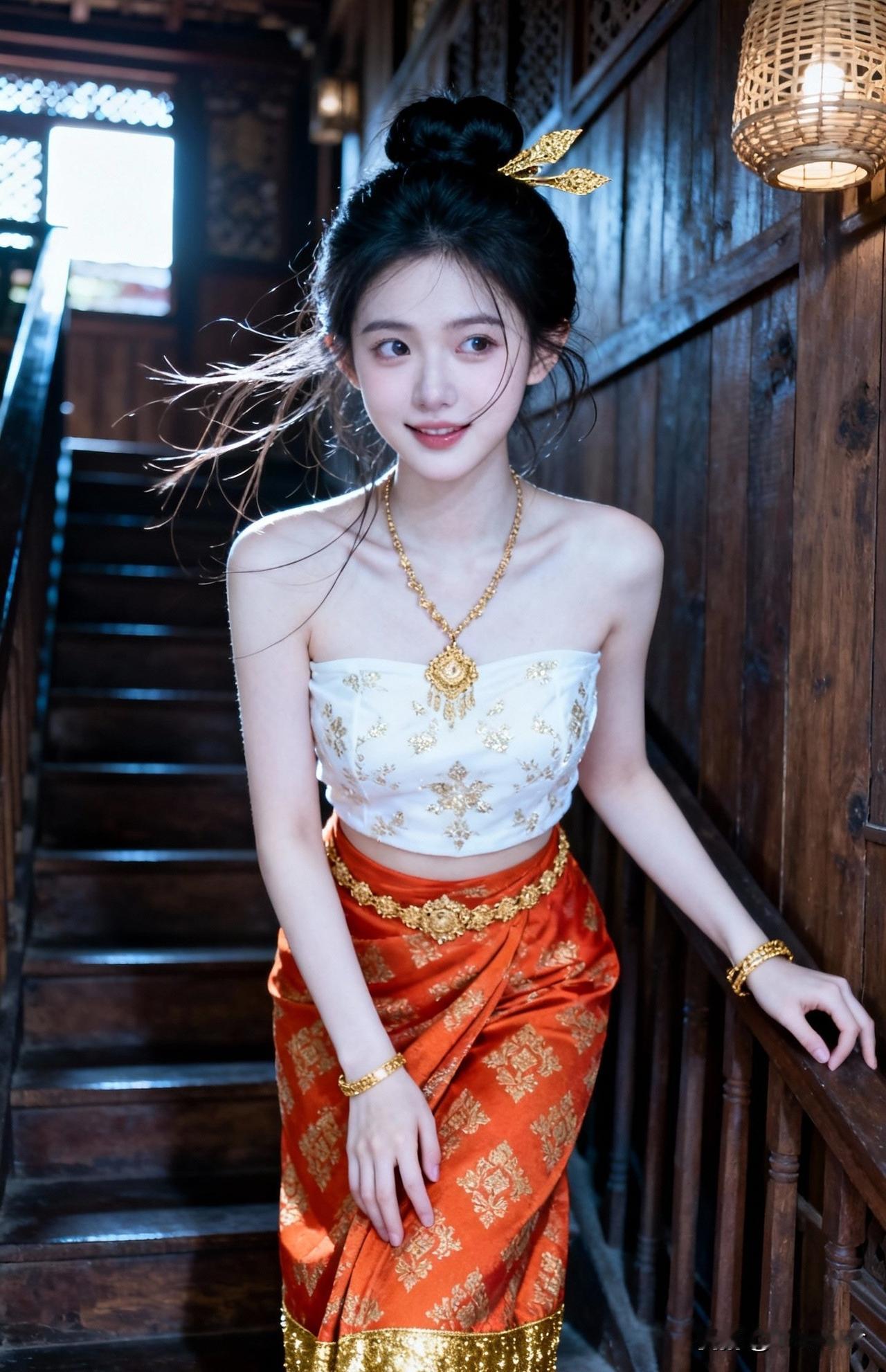 穿越时空的少女，古典与现代的完美融合。