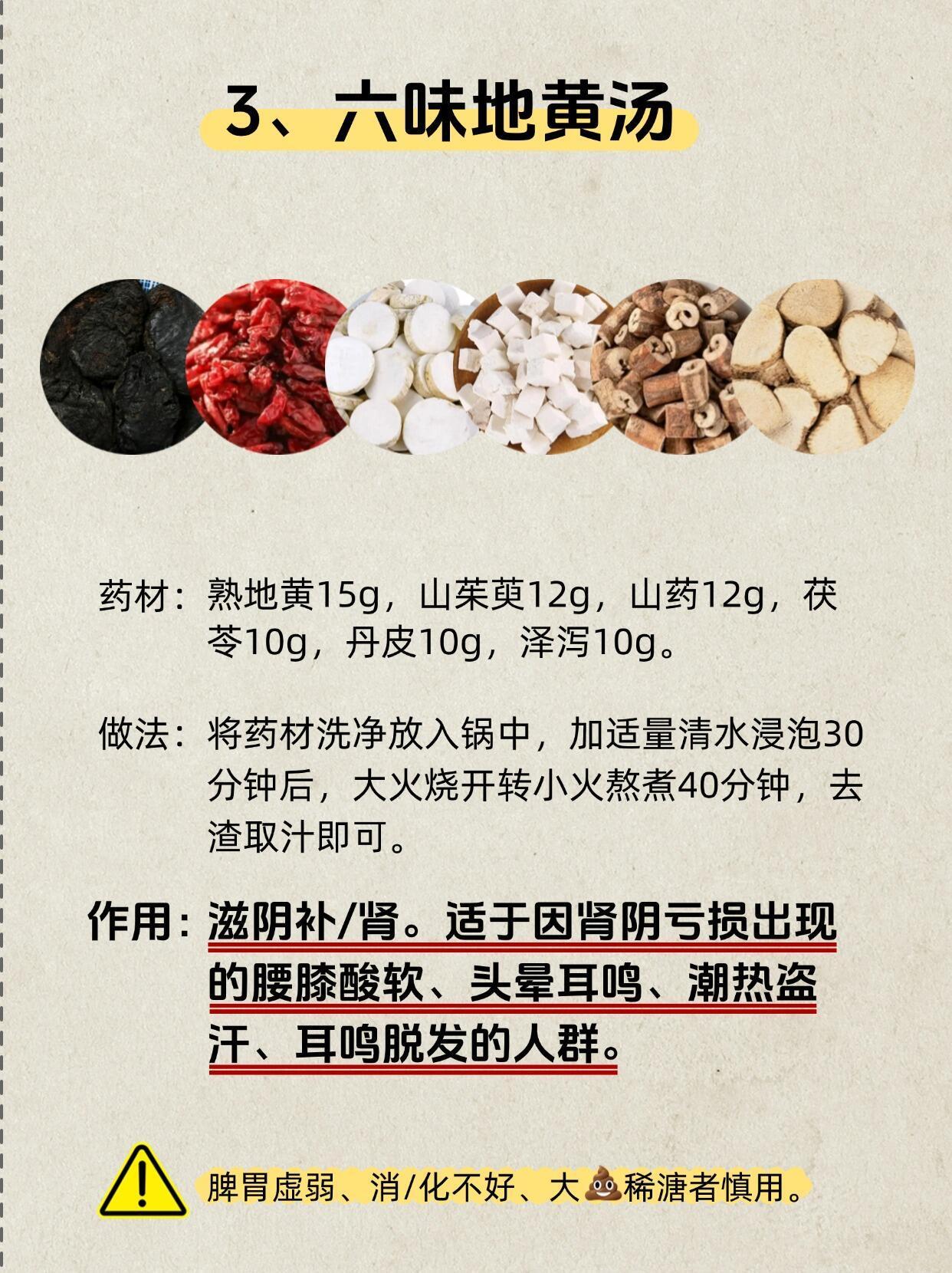 10大药食同源名方汤剂