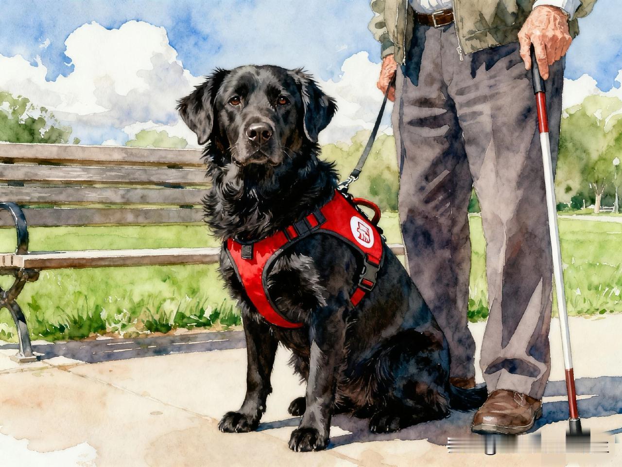 申请领养导盲犬需要给钱嘛？答：供吃住就行。导盲犬你可以理解为一个成熟社会体系下