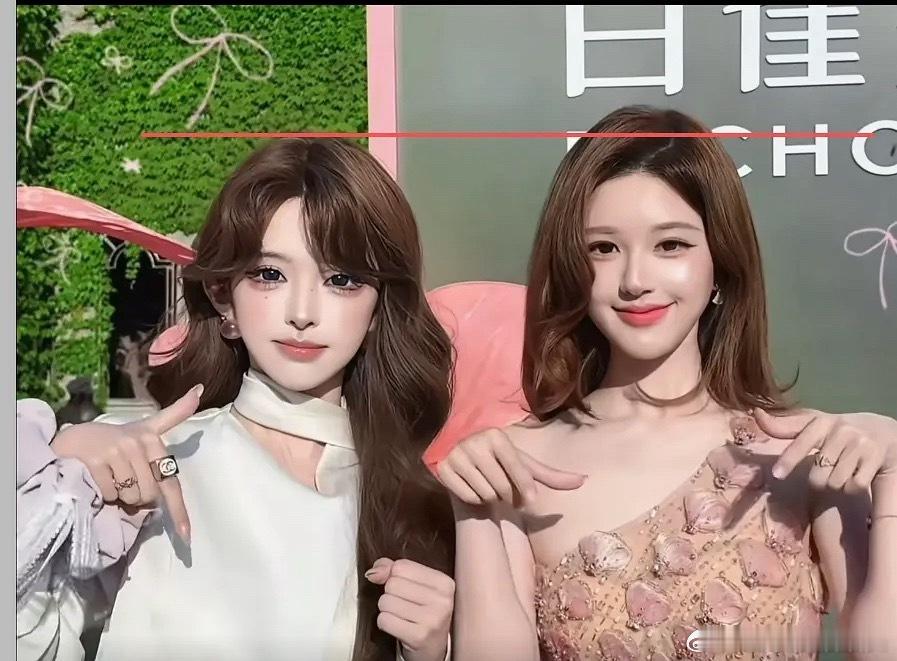 赵露思机智张同框机智张身高150露思看着就比机智张高一点