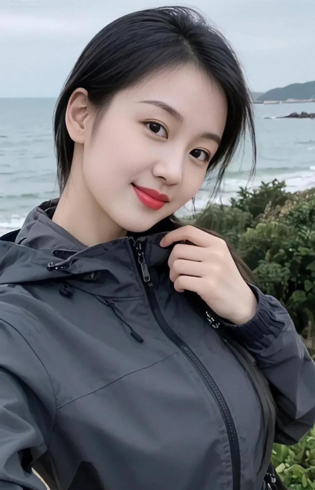 海边漫步，微风轻拂，心情舒畅！🌊😊