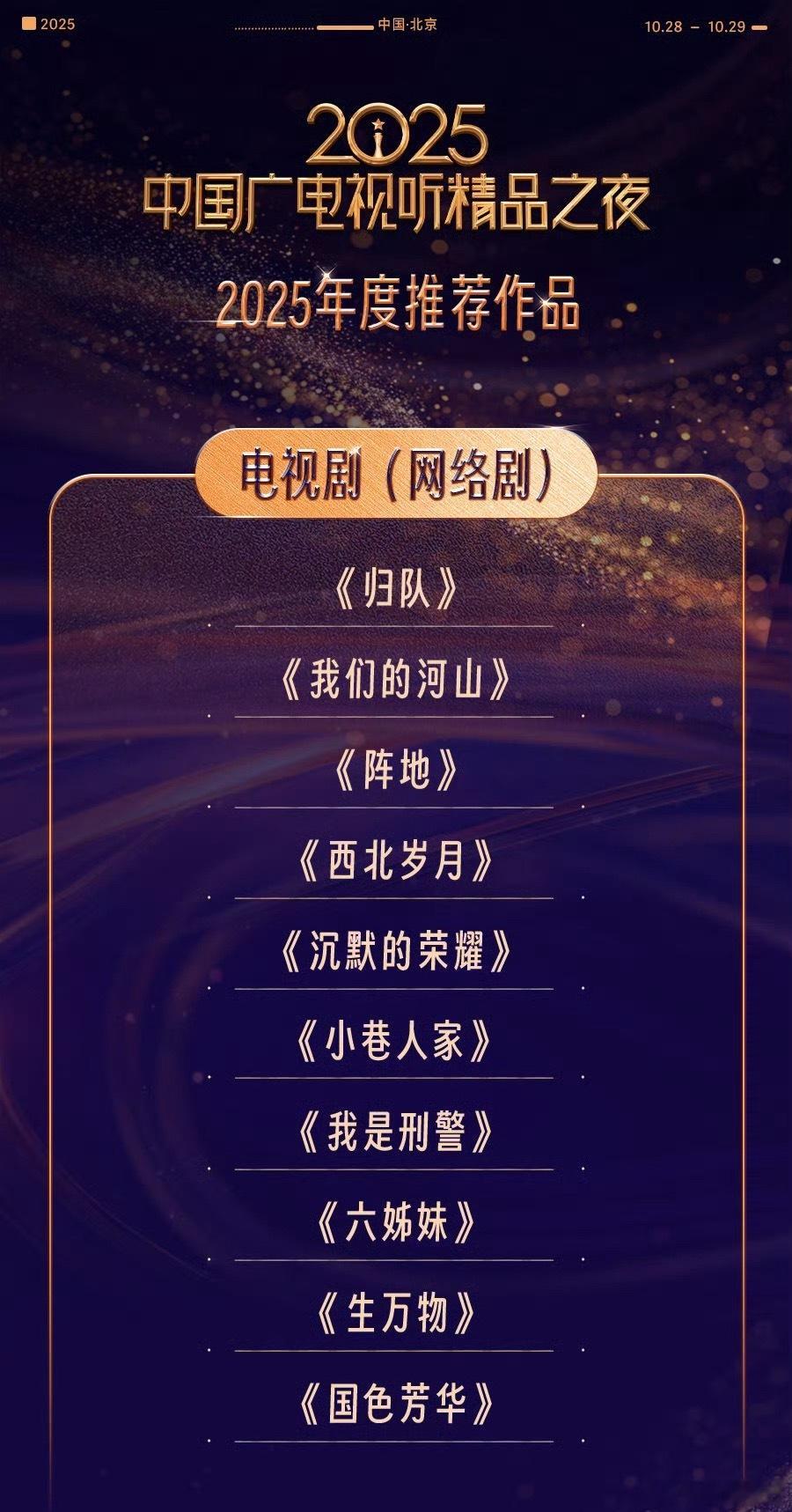 明年后年三大奖入围作品目录有了​​​