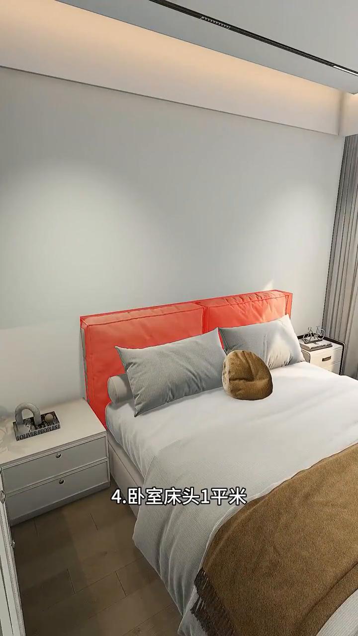 ·1.卧室门后1平米，以前浪费还积灰，不如设计洞洞板，外套包包都能挂。·2.衣